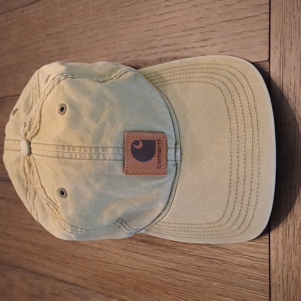 Carhartt Green-Khaki Color Canvas Hat - One Size / Adjustable